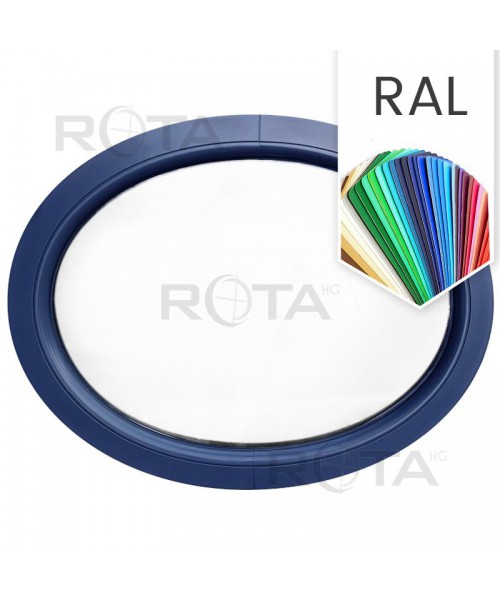 Okno owalne FIX PVC kolor RAL (poziome)