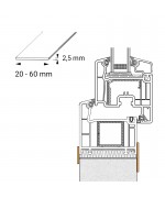 Listwa maskująca płaska z PCV do okien okrągłych