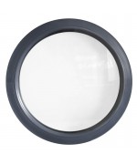 Okno okrągłe FIX PVC kolor Antracyt gładki 7016 - EKSPRES