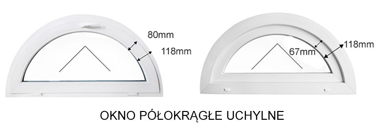 wymiary okna półokrągłego